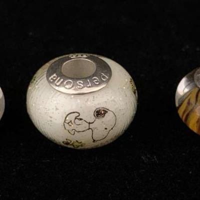 Sh928 pandora and persona glass charms snoopy