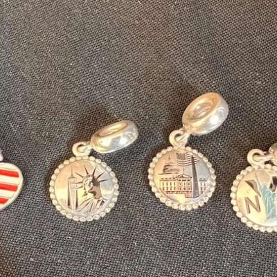 Sh959 pandora travel charms usa and new york