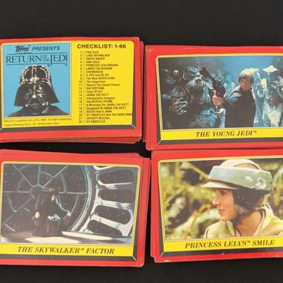 1983 Star Wars Return Of The Jedi Topps Trading Cards