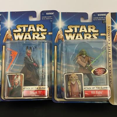 Star Wars Episode 2 Attack Of The Clones Jedi Master Figures