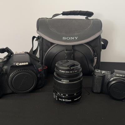 Canon Eos Rebel T3i & Sony Cybershot Digital Cameras
