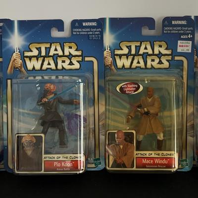 Star Wars Episode 2 Attack Of The Clones Jedi Figure Collection 