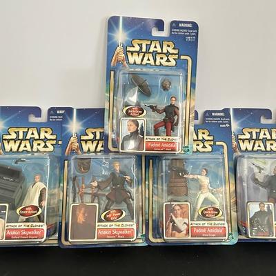 Star Wars Episode 2 Attack Of The Clones Anakin Skywalker & Padme & More Figures