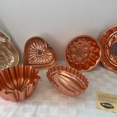 Mirro Copper Tone Aluminum Molds