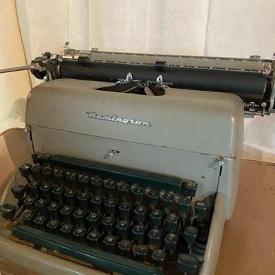 Vintage Remington Typewriter + Secretary Table (1950s)