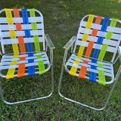 Vintage 1970s Lawn Chairs 