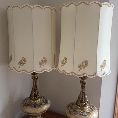 Vintage Lamps - Qty 2