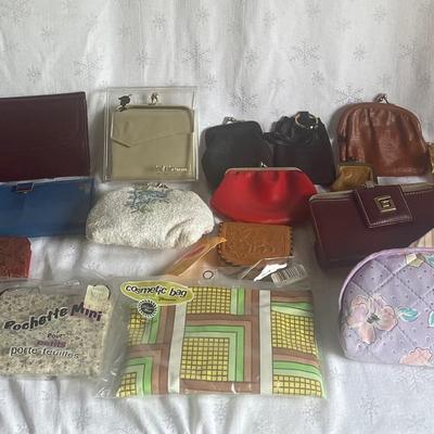 Mystery Lot Of Women’s Wallets & Coin Purses & Cosmetic Bags 
