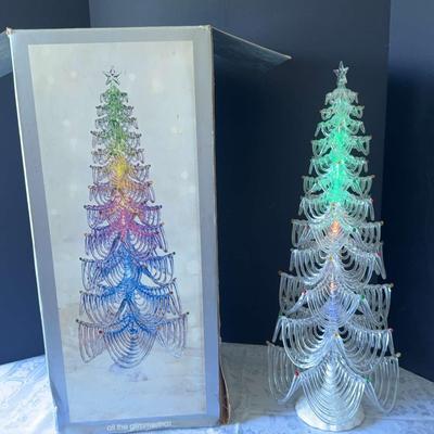 Vintage Light Up Christmas Tree