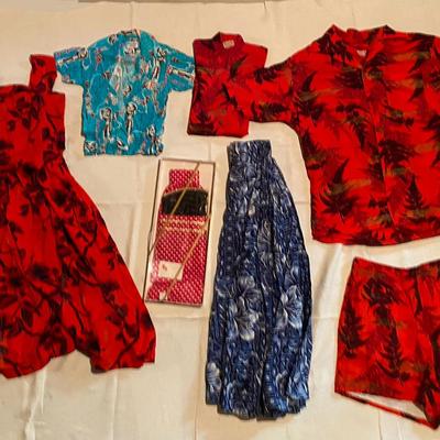 Authentic Vintage Hawaiian Shirts + Dress (1950s)