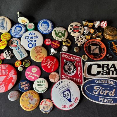 Mystery Lot: Vintage Advertising and Collectible Pins