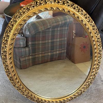 Gold Tone Mirror
