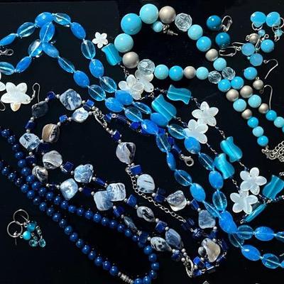 Jewelry Group with Mother of Pearl and Banded Agate