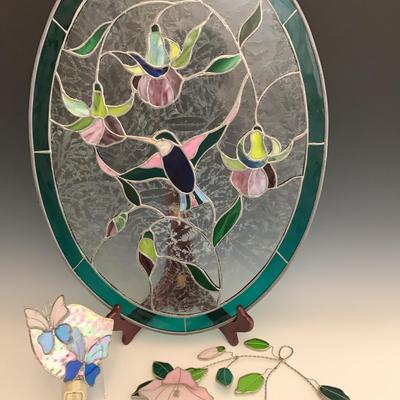 Stained Glass Birds And Butterflies