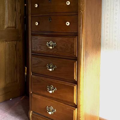 Victorian Style Oak Lingerie Chest