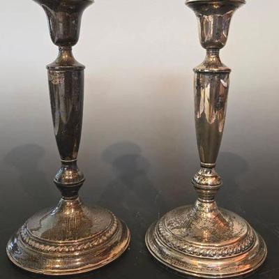 Weighted Sterling Silver Candlestick Holders (2)