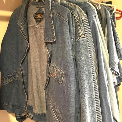 Denim Jackets, Shirts and Jeans (24 pieces)
