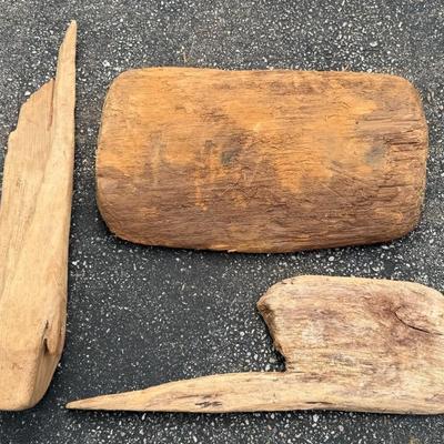 3 Smaller Decorative Driftwood Pieces (Lot F)