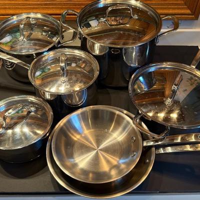 Martha Stewart Professional Collection Stainless Steel Cookware Set (12 Pieces)