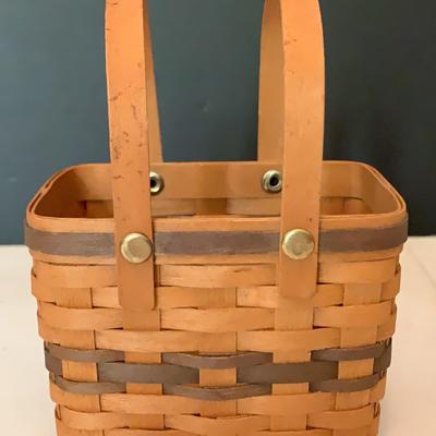 Longaberger Baskets with Unmarked Mini Basket