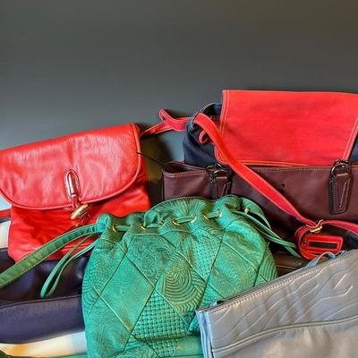 Leather, Vinyl and Canvas Handbags (6 pieces) with Vera Wang