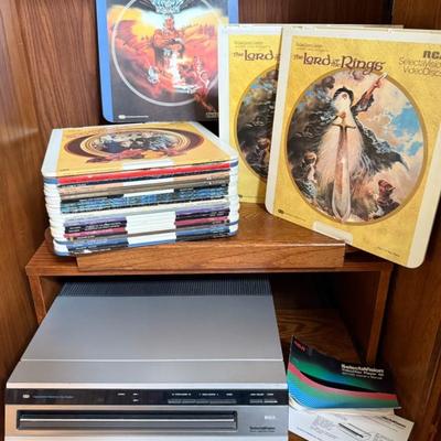 RCA SelectaVision Video Disc Player With 25 Movie Discs