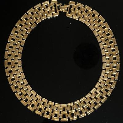Cleopatra Style Goldtone Collar