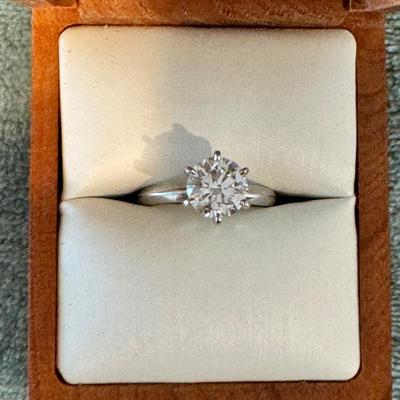 2 Carat lab created diamond ring set in platinum - Pre-selling! Contact us if interested!