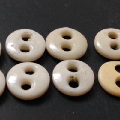 Two Holed Ecru Buttons