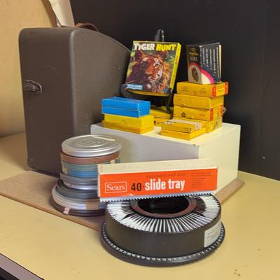 Bell & Howell 8mm Projector, Films, Slides