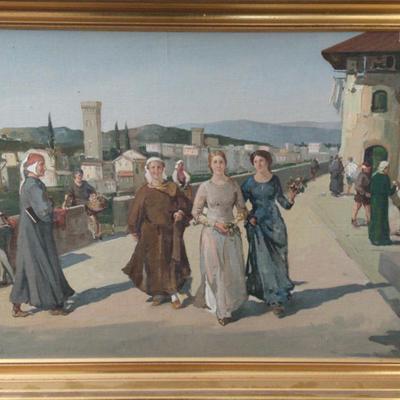Late Midevial/Early Renaissance Attired Ladies Artist Unknown