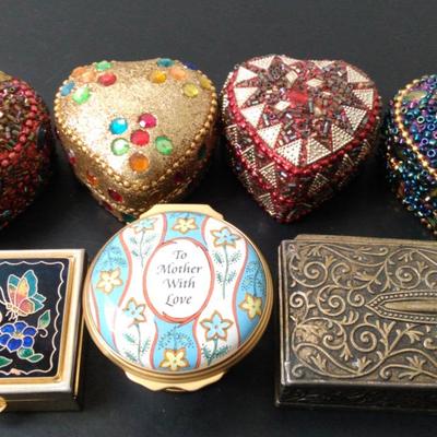 Heart Shaped & Other Trinket Boxes 