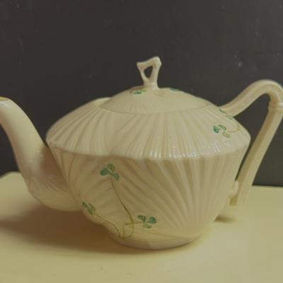 Belleek Teapot  - 6th Mark circa 1965-1980