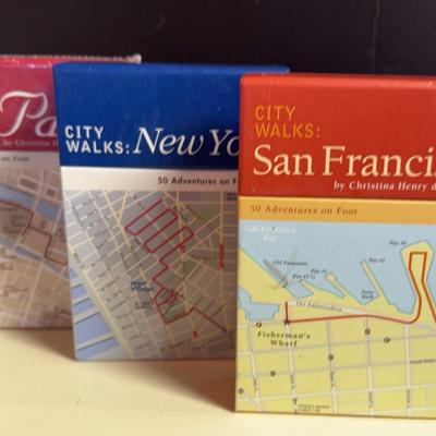City Walks Card Decks - San Francisco, New York, Paris 