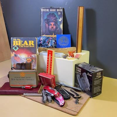 1939 San Francisco Bay Exposition Souvenirs/Vtg Boyscout/Knives/Wood Kalaidescope/Others 