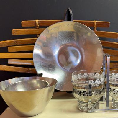 MCM Bamboo Fruit Bowl & Other Scandinavian Design Items 