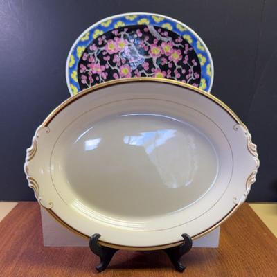 Cherry Blossom Platter Made in Japan/Old Ivory Syracuse China Platter 