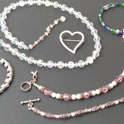 Heart-Shaped Pin and Other Jewelry 