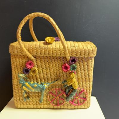 Mexican Souvenir Tote Bag w/Top 