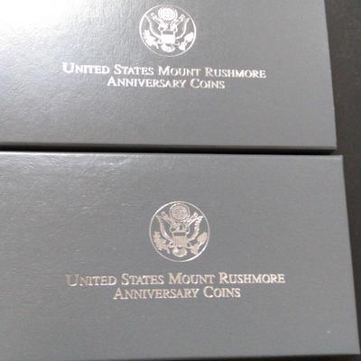 United States Mount Rushmore Anniversary Coins 