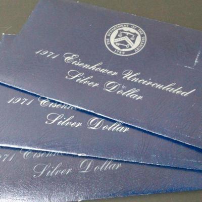 Uncirculated Eisenhower Silver Dollars 1971