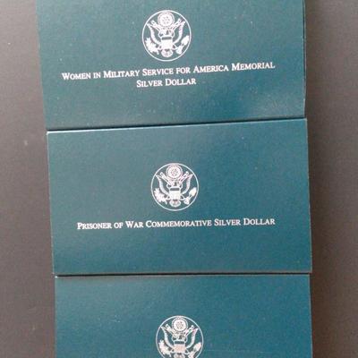 Women in Military/Prisoner of War/Vietnam Veterans Silver Dollars 