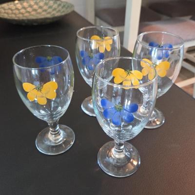 Hand Painted Set of 4