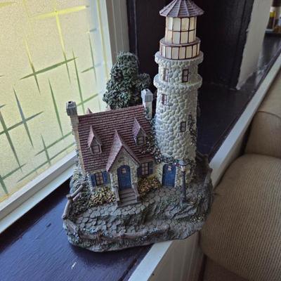Thomas Kinkade Hawthorne Village 'Guiding Point Lighthouse' Limited Edition Sculpture 