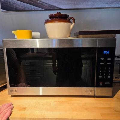 NeoChef:  24 in width 2.0cu.ft Stainless Steel 1200-Watt Countertop Microwave 