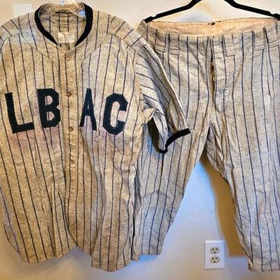 Vintage LB AC ? baseball uniform.