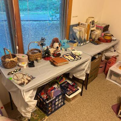 Craft supplies: sewing, scrapbooking, knitting, etc.
