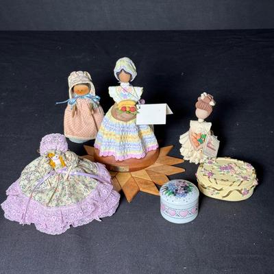 Handmade Ceramic Doll Figurines 