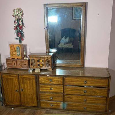 Dark Dresser with Mirror