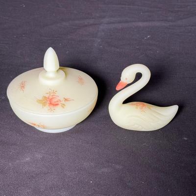 Custard Fenton Art Glass